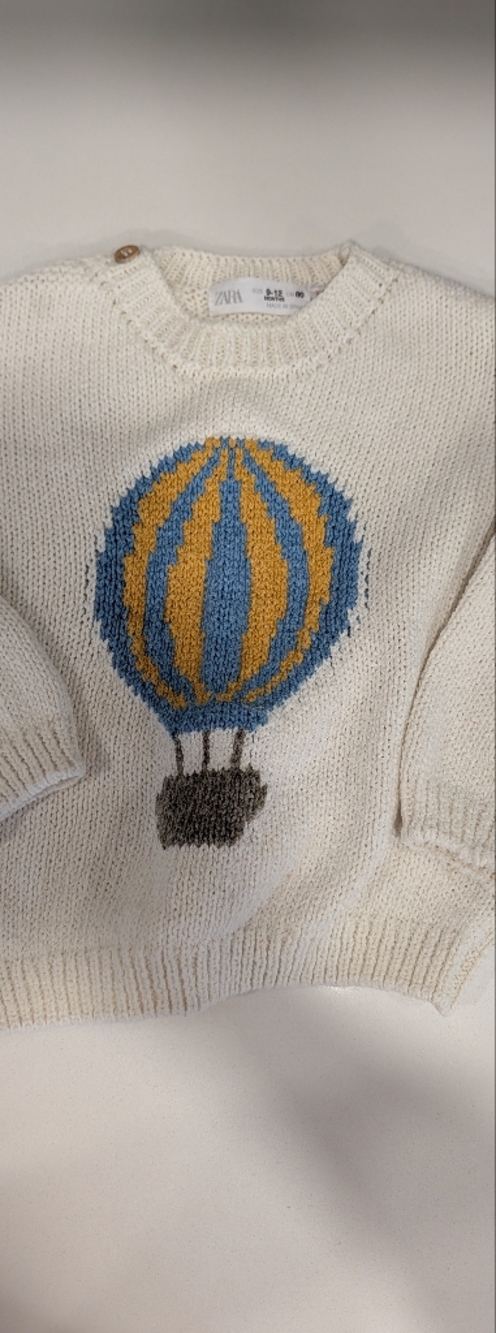 Zara 9-12m Hot Air Balloon Sweater